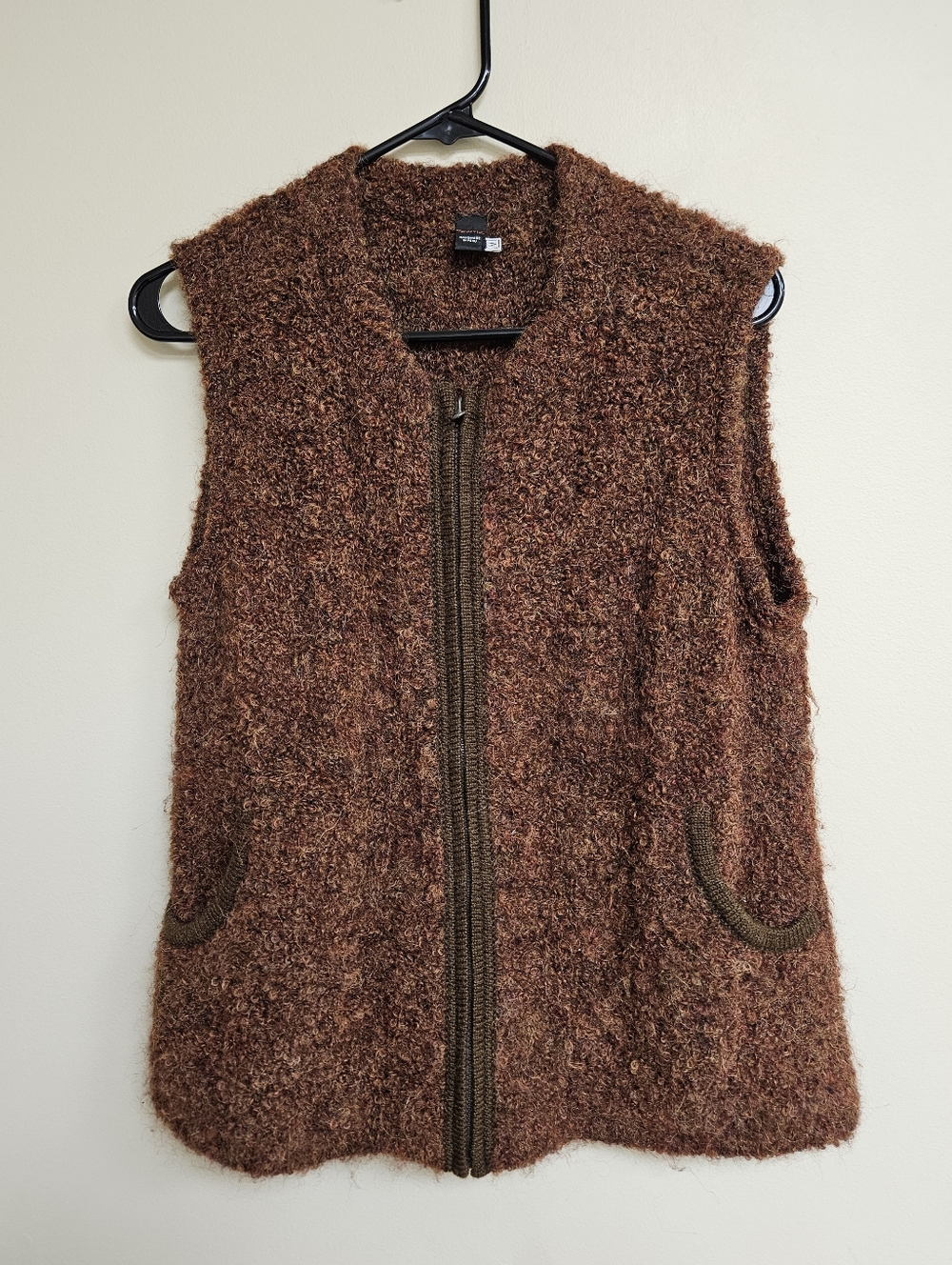 Tey Art Alpaca Wool Blend Vest Medium Handmade In Peru